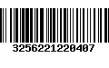 Código de Barras 3256221220407