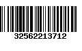 Código de Barras 32562213712