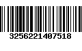 Código de Barras 3256221407518