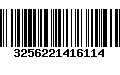 Código de Barras 3256221416114