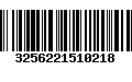 Código de Barras 3256221510218