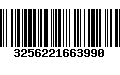 Código de Barras 3256221663990