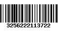 Código de Barras 3256222113722