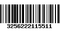 Código de Barras 3256222115511