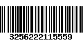 Código de Barras 3256222115559