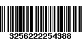 Código de Barras 3256222254388