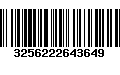 Código de Barras 3256222643649