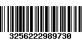 Código de Barras 3256222989730