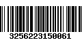 Código de Barras 3256223150061