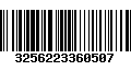 Código de Barras 3256223360507