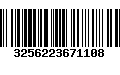 Código de Barras 3256223671108