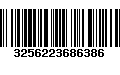 Código de Barras 3256223686386