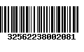 Código de Barras 32562238002081