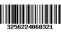 Código de Barras 3256224060321