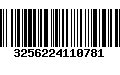 Código de Barras 3256224110781