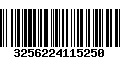 Código de Barras 3256224115250