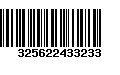 Código de Barras 325622433233