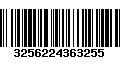 Código de Barras 3256224363255