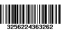 Código de Barras 3256224363262