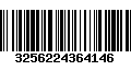 Código de Barras 3256224364146