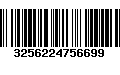 Código de Barras 3256224756699