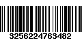 Código de Barras 3256224763482