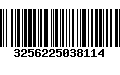 Código de Barras 3256225038114