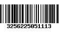 Código de Barras 3256225051113