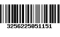 Código de Barras 3256225051151