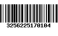 Código de Barras 3256225170104