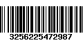 Código de Barras 3256225472987