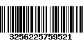 Código de Barras 3256225759521