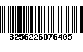 Código de Barras 3256226076405