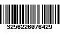 Código de Barras 3256226076429
