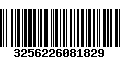 Código de Barras 3256226081829