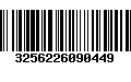 Código de Barras 3256226090449