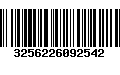 Código de Barras 3256226092542