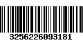 Código de Barras 3256226093181