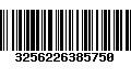 Código de Barras 3256226385750