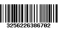 Código de Barras 3256226386702