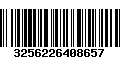 Código de Barras 3256226408657