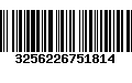 Código de Barras 3256226751814