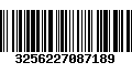 Código de Barras 3256227087189