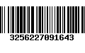 Código de Barras 3256227091643