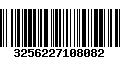 Código de Barras 3256227108082