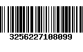 Código de Barras 3256227108099