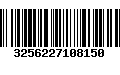 Código de Barras 3256227108150