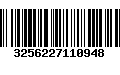 Código de Barras 3256227110948