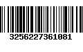 Código de Barras 3256227361081