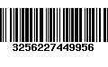 Código de Barras 3256227449956